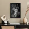 MuchoWow® MuchoWow® Gerahmtes Poster Tierprofil Hirsche in Produktbild-Vorschau 2