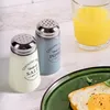 com-four® 4x Gewürzstreuer aus farbigem Glas - Salz- und Produktbild-Vorschau 2