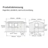 Gerätehaus Verzinkter Stahl-Gartenhaus 359x284cm (10,21m), Produktbild-Vorschau 3