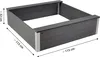 dobar WPC Sandkasten "Theo" , Silbergrau, 115x115x32 cm Produktbild-Vorschau 5