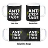 Kaffeebecher mit angespanntem Motiv und Spruch: Produktbild-Vorschau 4