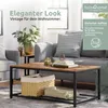 holz4home® Couchtisch Connie mit Gitterablage I 106x60x45cm Produktbild-Vorschau 5