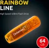 Intenso 3502490 Rainbow LINE 64 GB USB 2.0 Stick - oranžový Náhľad obrázku produktu 7