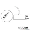 ISOLED Deckenbaldachin rund 60mm, schwarz inkl. 2-pol. Produktbild-Vorschau 3