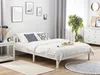 BELIANI Łóżko ze stelażem białe drewno sosnowe 140 x 200 cm Podgląd zdjęcia produktu 2