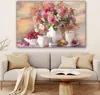 MuchoWow® - Leinwandbilder - Gemälde - Blumen - Vase - Produktbild-Vorschau 6