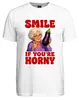Tričko s potiskem "Smile If You're Horny Oma Aubergine" – Náhled obrázku produktu 2