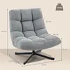 HOMCOM Poltrona girevole Poltrona lounge con ampia seduta Anteprima dell’immagine prodotto 3