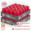 HOFER Candele Stumpen 40 pz - Rosso 4×7 cm - Non Anteprima dell’immagine prodotto 6