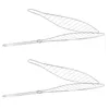 2x Edelstahl BBQ Fischbräter 42 x 9 cm Fischgriller Produktbild-Vorschau 1