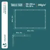 VOUNOT® 3x5m Abdeckplane 240 g/m² Wasserdicht lkw Plane mit Produktbild-Vorschau 3