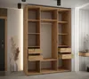 Set 2 šuplíků do skříní o hloubce 45 cm UNIS - černá Náhled obrázku produktu 3