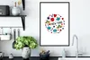 MuchoWow® MuchoWow® Gerahmtes Poster New York - Zeichnung - Produktbild-Vorschau 3