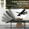 Zestaw 2 leżaków ogrodowych Outsunny z polirattanu z Podgląd zdjęcia produktu 4