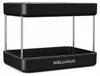 WELLHAUS Küchen Organizer 2 Etagen Schwarz Regal Ablage Produktbild-Vorschau 8