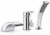 Badewannenarmatur 3-Loch Einhebelmischer Set mit Handbrause Produktbild-Vorschau 1