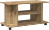 vidaXL TV polica s kolieskami Artisan dub 80x40x45 cm Náhľad obrázku produktu 1