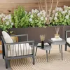 An outdoor patio scene with furniture and plants. Anteprima dell’immagine prodotto