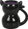 Schwarze Katze „Cute & Creepy“ Kaffeebecher als Produktbild-Vorschau 4