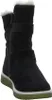 A black boot with white fur trim and a green sole is shown against a white background. Produktbild-Vorschau