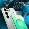 A close-up marketing image showing a phone screen protector being applied to a smartphone, with text highlighting its scratch-resistant properties. Produktbild-Vorschau