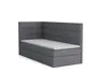 MR GROUP Boxspringbett LUGO 100x200cm links hellgrau Produktbild-Vorschau 2