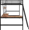 okwish Hochbett 90x200 cm, Bettgestell Metallbett Eisenbett Produktbild-Vorschau 8