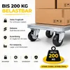 Set van 4 zwaar belastbare wielen met rem – Zwenkwielen Productafbeelding-voorbeeld 6