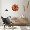 Wanduhr - Rund - Glasuhr - Abstraktion modern - 40x40cm - Produktbild-Vorschau 6