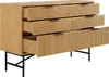 SalesFever Kommode breit | mit 6 Schubladen | MDF Eiche Produktbild-Vorschau 4