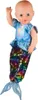 Robe de poupée Mermaid avec paillettes, 28-35 cm Voir les images du produit 7