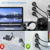 3X 3-Fach EU Steckdosenadapter,3-fach Rund Mehrfachstecker Produktbild-Vorschau 4