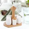 Orion | Slánka a pepřenka - Bílá - Porcelán - se stojánkem Náhled obrázku produktu 2