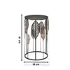 A decorative side table with a leaf motif. Produktbild-Vorschau