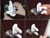 A collage of four images showing how to install and use a child safety lock on a door handle. Náhled obrázku produktu
