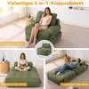 Rozkładana sofa z sztruksu 2 w 1 z regulowanym oparciem, Podgląd zdjęcia produktu 8