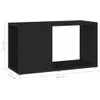 vidaXL TV-Schrank Schwarz 60x24x32 cm Holzwerkstoff Produktbild-Vorschau 5