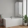140x80 Duschabtrennung Badewannenaufsatz Faltwand Badewanne Produktbild-Vorschau 4