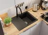 PRIMAGRAN Spülbecken Schwarz Metallic 62x50cm, Granitspüle Produktbild-Vorschau 2