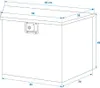 Deichselbox / Staubox aus Aluminium 830/540 x 360 x H490mm Produktbild-Vorschau 9