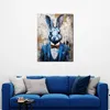 Pop Art Hase im Anzug Leinwandbild Wandbild XL Kunst Deko: Produktbild-Vorschau 2