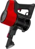 A red and black cordless vacuum cleaner is shown against a white background. Voir les images du produit
