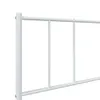 vidaXL Struttura letto con testiera in metallo bianco Anteprima dell’immagine prodotto 8
