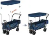 Demonstration of how to attach a canopy to a folding wagon. Voir les images du produit