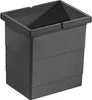 A dark gray plastic bin with two handles is shown from a slightly elevated front-left angle against a light gray background. Produktbild-Vorschau