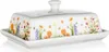 Butterdose, elegante Butterdose aus Keramik, Blumen, Wiese Produktbild-Vorschau 1