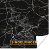 MuchoWow® Poster Sindelfingen - Gold - Stadtplan - Produktbild-Vorschau 1