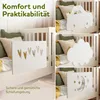 zovis Herzen (weiß) Holz-Rausfallschutz für Kinderbetten - Produktbild-Vorschau 2