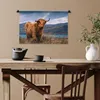MuchoWow® Wandteppich Wandbehang Schottische Hochlandrind - Produktbild-Vorschau 6