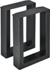 Two black metal table legs are shown against a white background. Anteprima dell’immagine prodotto